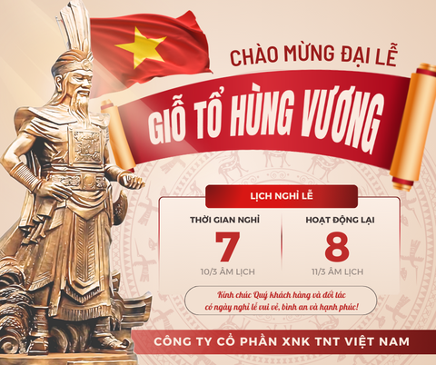 THÔNG BÁO LỊCH NGHỈ GIỖ TỔ HÙNG VƯƠNG 2025