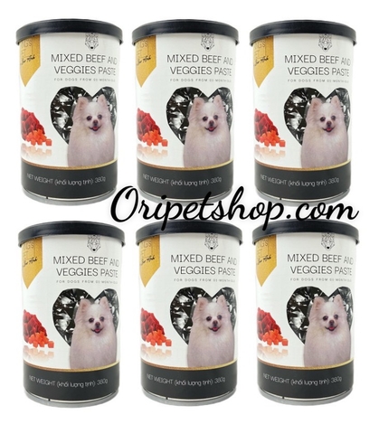 Combo 6 Lon Pate King Pet 380g Cho Chó
