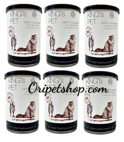 Combo 6 Lon Pate King Pet 380g Cho Chó