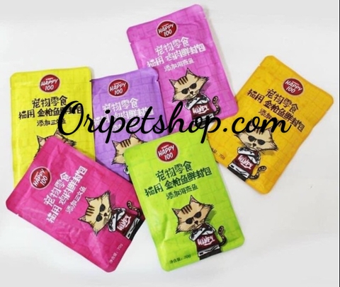 Pate Wanpy Happy 100  Cho Mèo 70g(Đủ Vị-100% tự nhiên)