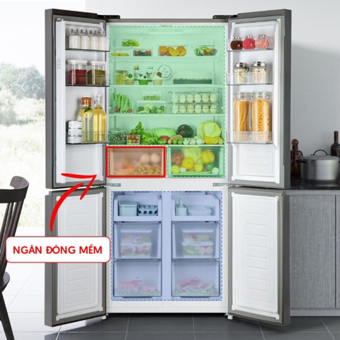 Tủ Lạnh Xiaomi Mijia 606L (Đông Mềm) - Siêu tiết kiệm điện, ngăn đông mềm rộng, khả năng khử khuẩn tới 99.99%