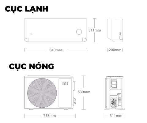 Điều Hòa Xiaomi 9000 BTU (2 chiều) Mijia KFR-26GW/N1A3 – Tự động làm sạch, độ ồn thấp, kết nối App