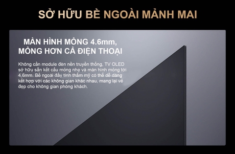 Tivi Xiaomi TV6 65 inch OLED 4K – Màn hình siêu mỏng 4.6mm, bù chuyển động MEMC