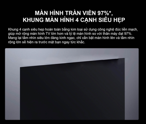 Tivi Xiaomi TV6 65 inch OLED 4K – Màn hình siêu mỏng 4.6mm, bù chuyển động MEMC