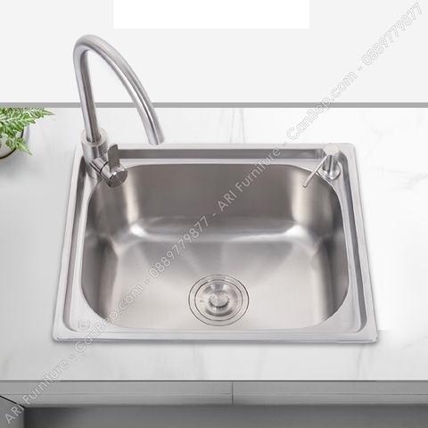 Chậu Rửa Chén 60x45cm 1 Hộc - inox 304