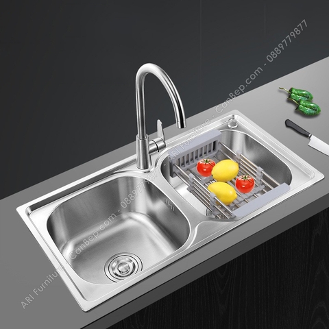 Chậu Rửa Chén 82x45cm - inox 304