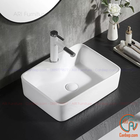 Lavabo Đặt Bàn L3084B Trắng