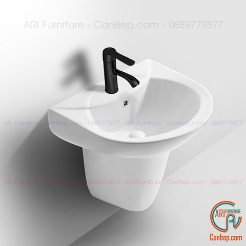 Lavabo Chân Treo LWB02 Trắng