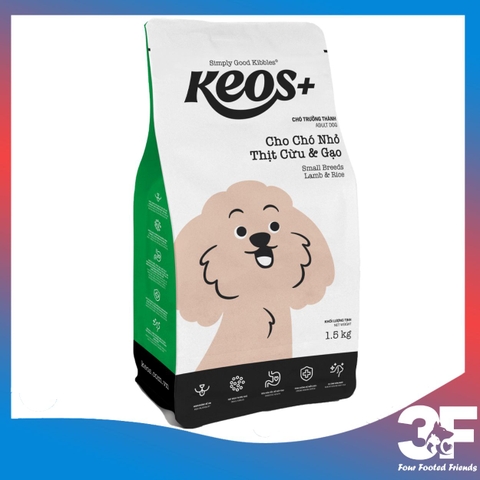 [1.5 kg] Thức Ăn Hạt Cho Chó Mọi Lứa Tuổi Keos