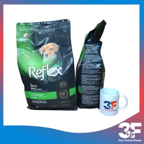 Thức Ăn Hạt Chó Reflex Plus Mini & Breeds Junior Vị Gà Cho Chó Con Bao 3Kg