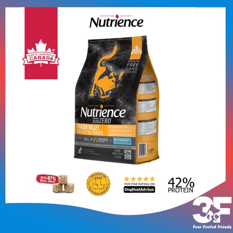 Thức Ăn Hạt Sấy Lạnh Thịt Tươi Cao Cấp Cho Mèo Nutrience Subzero Đến Từ Canada