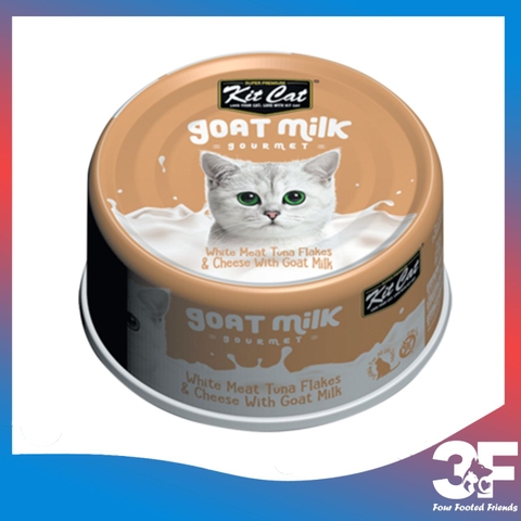 Pate Cho Mèo Thịt Lon Sữa Dê Kit Cat Goat Milk Gourment - Lon 85G