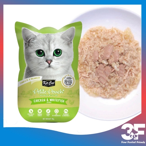 Pate Mèo Kit Cat Petite Pouch Gói 70g - Thức ăn ướt cho mèo kén ăn, dinh dưỡng, thơm ngon, nhiều hương vị, tiện lợi