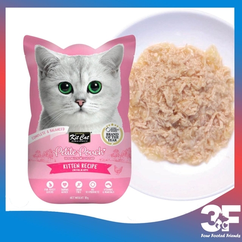 Pate Mèo Kit Cat Petite Pouch Gói 70g - Thức ăn ướt cho mèo kén ăn, dinh dưỡng, thơm ngon, nhiều hương vị, tiện lợi