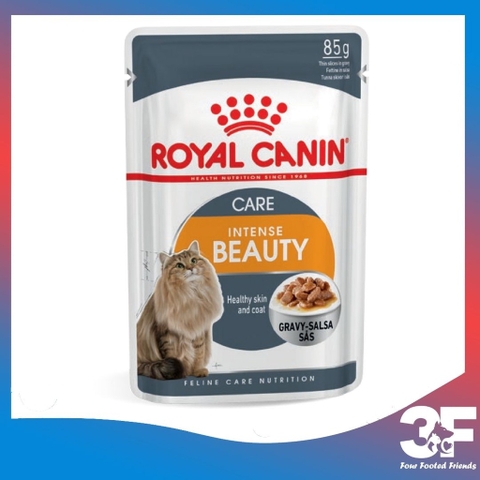 Pate Cho Mèo Hỗ Trợ Chăm Sóc Da Lông Royal Canin Intense Beauty Gravy Gói 85G