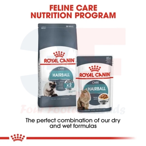 Pate Cho Mèo Hỗ Trợ Ngăn Ngừa Búi Lông: Royal Canin Hairball Care Gravy Gói 85G