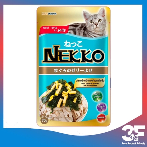 Pate Nekko Jelly Cho Mèo Trưởng Thành Từ 6 Tháng Tuổi Gói 70g