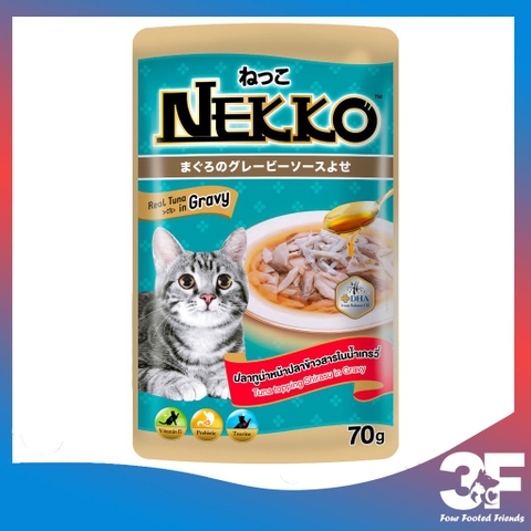 Pate Nekko Gravy Cho Mèo Trưởng Thành Từ 6 Tháng Tuổi Gói 70gr