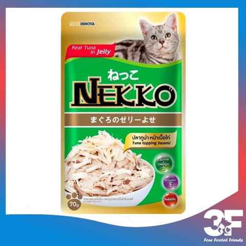 Pate Nekko Jelly Cho Mèo Trưởng Thành Từ 6 Tháng Tuổi Gói 70g