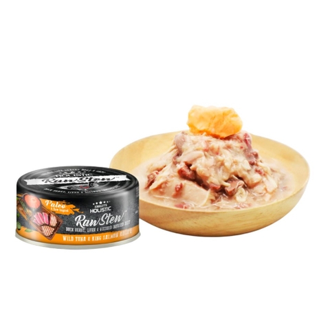 Pate Thức Ăn Ướt Cho Chó/Mèo Vị Cá Ngừ Absolute Holistic - Raw Stew - Lon 80