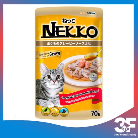 Pate Nekko Gravy Cho Mèo Trưởng Thành Từ 6 Tháng Tuổi Gói 70gr