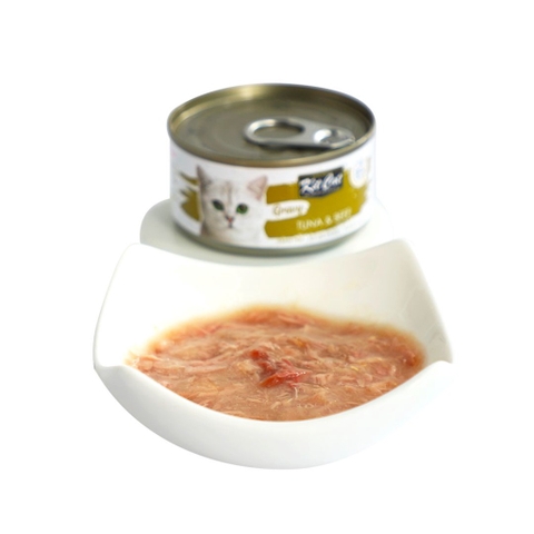 Pate Thức Ăn Ướt Cho Mèo Dạng Sốt Kit Cat Gravy - Lon 70G