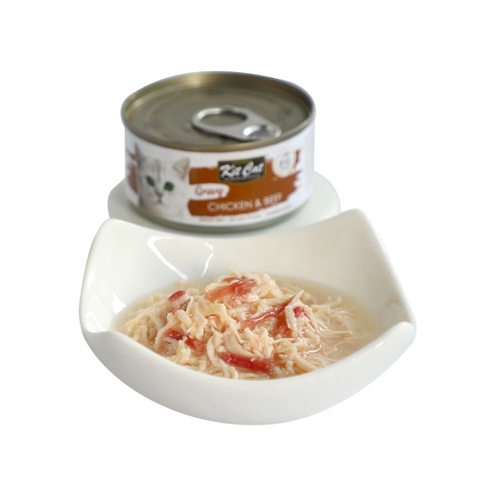 Pate Thức Ăn Ướt Cho Mèo Dạng Sốt Kit Cat Gravy - Lon 70G