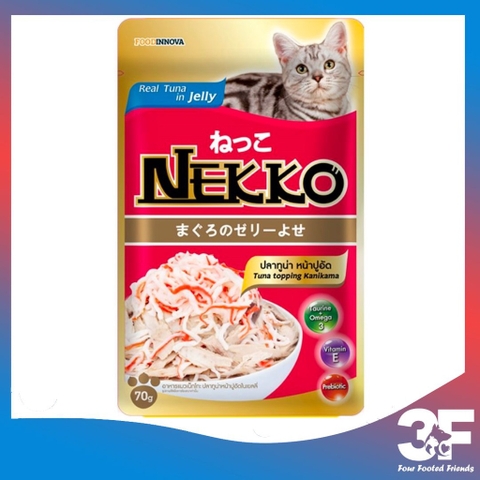 Pate Nekko Jelly Cho Mèo Trưởng Thành Từ 6 Tháng Tuổi Gói 70g