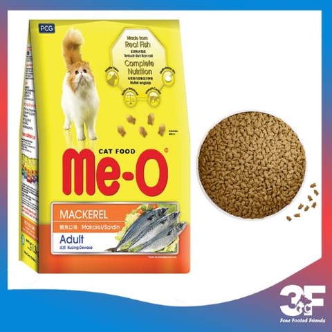 Thức Ăn Hạt Me-O Dành Cho Mèo Trường Thành 1,1-1,2Kg - 4 Vị