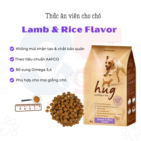 [Túi Zip 1kg] Bản sao của Thức Ăn Hạt Hug Dành Cho Chó
