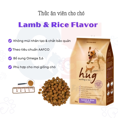 Thức Ăn Hạt Hug Dành Cho Chó Bao 2Kg