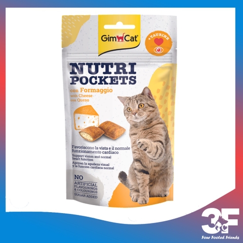 Bánh Snack Gimcat Nutri Pockets Mèo Có Nhân Gói