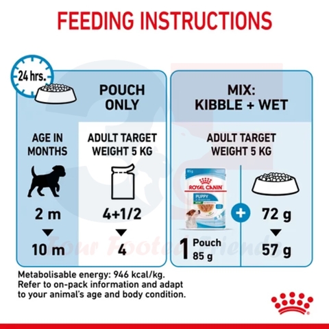 Pate Thức Ăn Ướt Dành Cho Chó Con Giống Nhỏ Royal Canin Mini Puppy Dạng Sốt - Gói 85gr