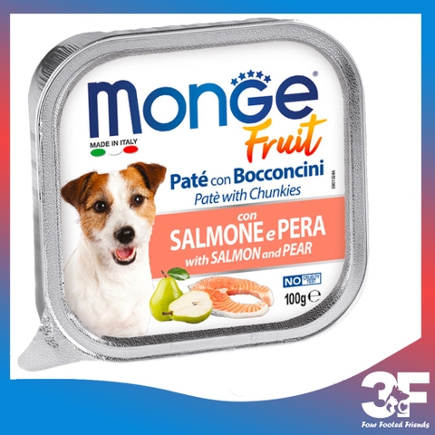 Pate Thức Ăn Ướt Monge Fruit Cho Chó Mọi Lứa Tuổi - Hộp 100gr