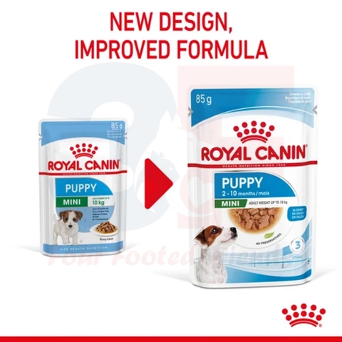 Pate Thức Ăn Ướt Dành Cho Chó Con Giống Nhỏ Royal Canin Mini Puppy Dạng Sốt - Gói 85gr