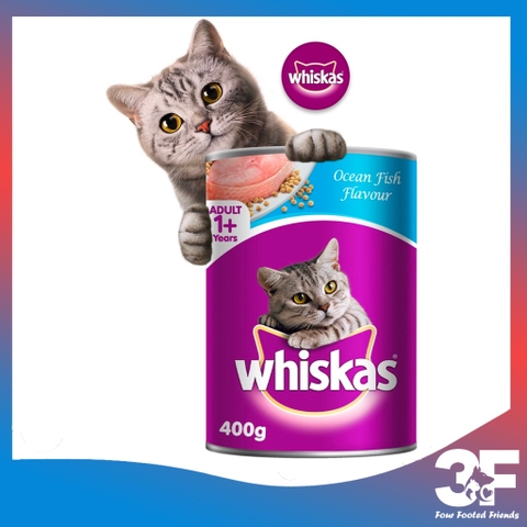 Thức Ăn Whiskas Cho Mèo Lớn Lon 400g