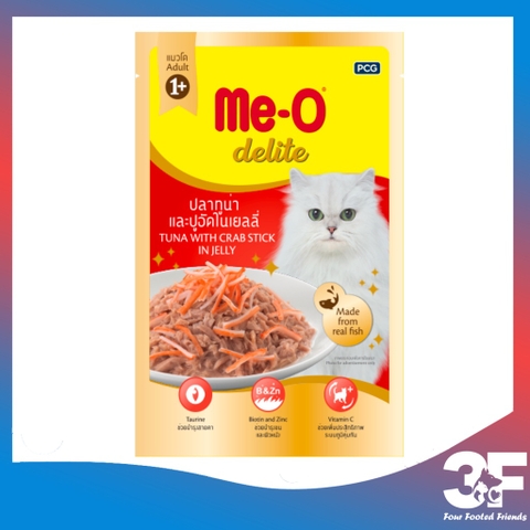 Pate Me-o Delite Dành Cho Mèo Trưởng Thành Cá Ngừ Mix Gói 70g