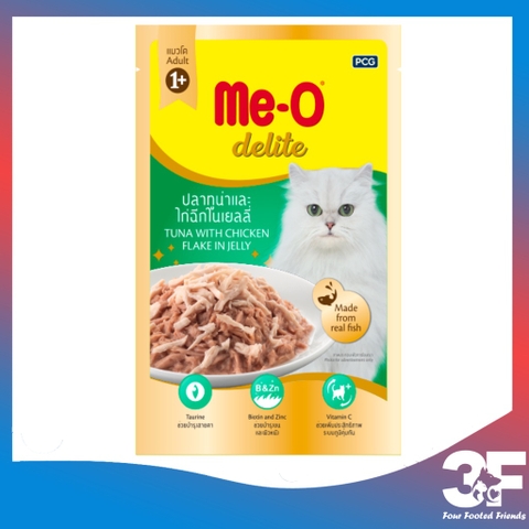 Pate Me-o Delite Dành Cho Mèo Trưởng Thành Cá Ngừ Mix Gói 70g