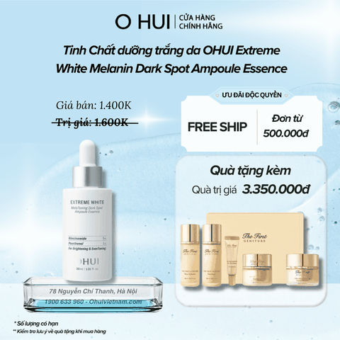 Tinh Chất Trị Nám OHUI Extreme White Melanin Dark Spot Ampoule Essence