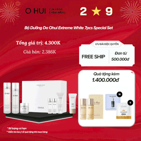 Bộ Dưỡng Da Ohui Extreme White 7pcs Special Set