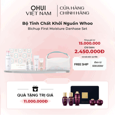 Bộ Tinh Chất Khởi Nguồn Whoo Bichup First Moisture Danhase Set
