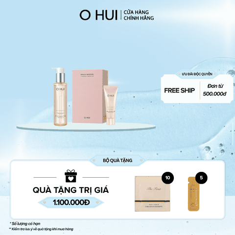 Bộ Dầu Tẩy Trang OHUI Miracle Moisture Cleansing Oil Set