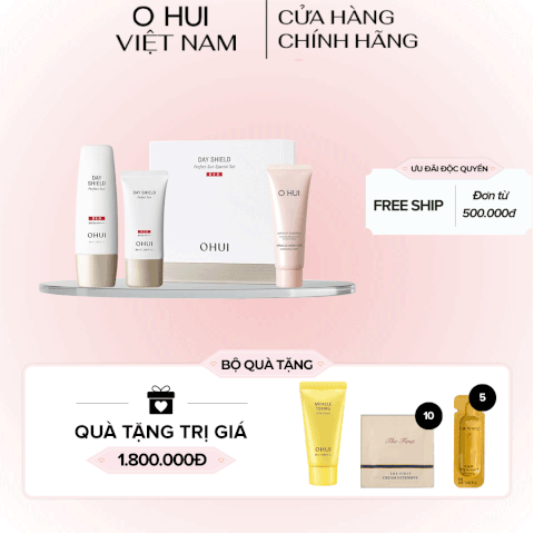 Bộ Kem Chống Nắng Ohui Day Shield Perfect Sun Red 3pcs