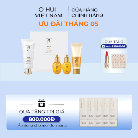 Bộ Kem Chống Nắng Whoo Gongjinhyang Fresh Sun Cream SPF50+/PA++++