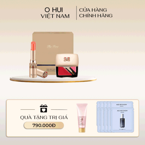 Bộ Son Dưỡng Môi OHUI The First Geniture Lipbalm Coral Set