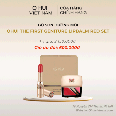 Bộ Son Dưỡng Môi OHUI The First Geniture Lipbalm Red Set