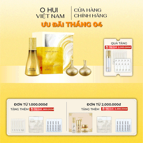 Bộ Tinh chất vàng Siêu Dưỡng Chất chống lão hóa Su:m 37 Losec summa Elixir Essence 4pcs