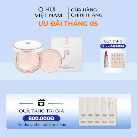 Cushion đa năng Gongjinhyang Seol Radiant White Tone Up Sun Cushion SPF50+,PA+++