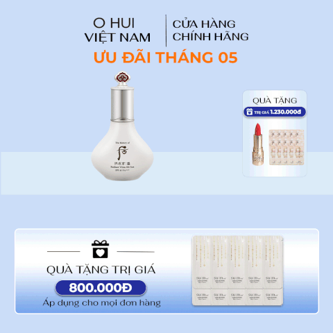 Kem nền trang điểm chống nắng Gongjinhyang Seol Radiant White Sun BB SPF45/PA+++