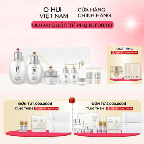 Set dưỡng trắng The history of Whoo Gongjinhyang seol 8pcs